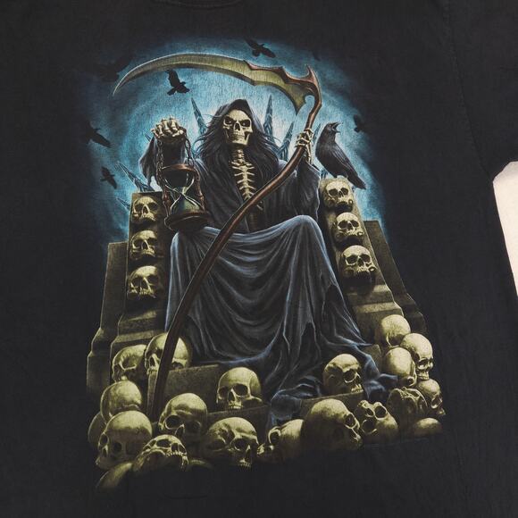 DOM Reaper Graphic Short Sleeve T Shirt Mens Size Extra Large XL Black - Picture 4 of 10